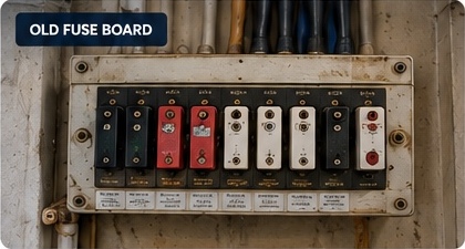 Old fuse board